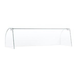 Curved Glass Sneeze Guard Assembly FT284