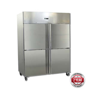 Thermaster: Thermaster GN1410TNM GRAND ULTRA Four 2/1 S/S Door Upright Fridge