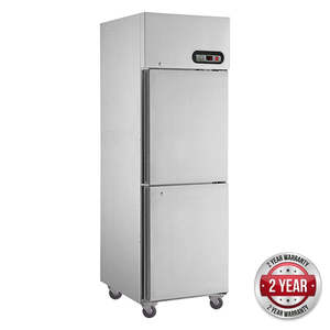 Thermaster: Thermaster SUF600 TROPICAL 2 x ½ door SS Freezer