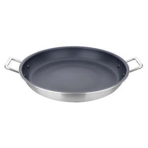 Vogue Aluminium Non-stick Teflon Platinum Plus Paella Pan 35cm HT990