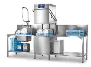 Passthrough Dishwasher: Hobart PROFI Amxr W/ Auto Hood Lift - AMXR-HL