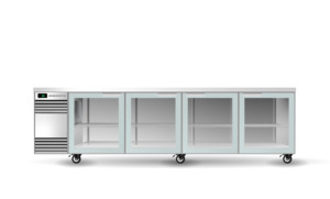 Skope: Skope BackBar 4 Glass Swing Door SlimLine Fridge - SL.4.GSW