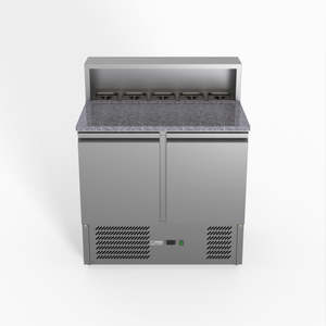 Thermaster Fed-X Two Door Salad Prep Fridge With Marble Top XGNS900E