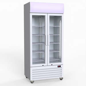 Thermaster 580L Double Glass Door Colourbond Upright Drink Fridge LG-580P