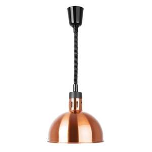 Apuro Retractable Dome Heat Lamp Shade Copper Finish DY460-A