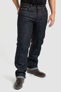 Selvedge Motorcycle Jeans Straight - Free D30 Armour worth $79