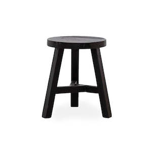Furniture: Meadow Round Stool - Black