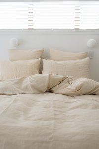 Linens: Linen Pillowcases - Ecru