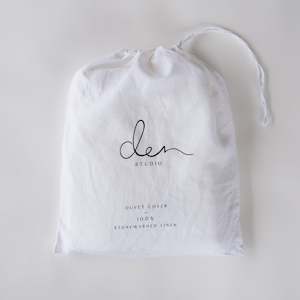 Linens: Linen Duvet Cover - Milk