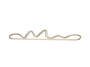 Homewear Decor: ferm LIVING Curvature Towel Hanger - Solid Brass