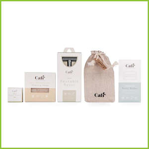 Safety Razor: Safety Razor Gift Set - Low Waste Shaving - CaliWoods