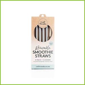 Caliwoods: Reusable Stainless Steel Smoothie Straws - CaliWoods