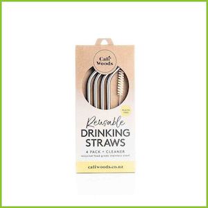 Reusable Stainless Steel Drinking Straws - CaliWoods