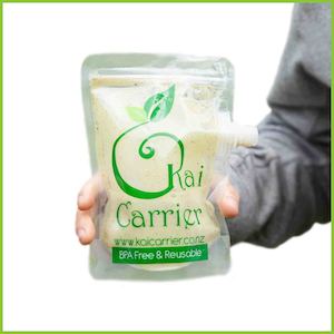 Kai Carrier Reusable Food Bags Pouches: Kai Carrier 300ml Food Pouches
