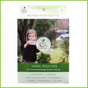 Kai Carrier Reusable Food Bags Pouches: Kai Carrier 140ml Food Pouches