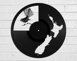 NZ Map & Fantail