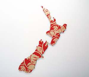 Nz Map Wood Prints: Holden NZ Wood Print