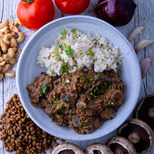 Top Sellers: Magical Lentil Mushrooms w Brown Rice