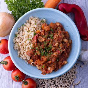 Top Sellers: French Bean Cassoulet w Brown Rice (S)