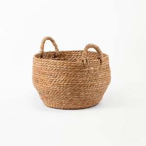 Natural Woven Basket with Grass Handle |REVOLOGY