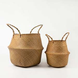 Bag And Baskets: Sea Grass Belly Basket | REVOLOGY