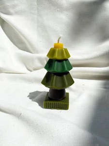 Kitchen: Christmas Tree | Beeswax Stacking Candle | 3 Sizes