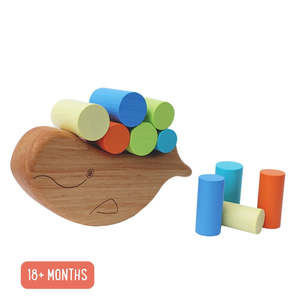 Wooden Balance & Stack Toy - Friendly Whale