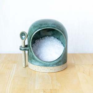 Kitchen: Salt Pig With Spoon | L&L