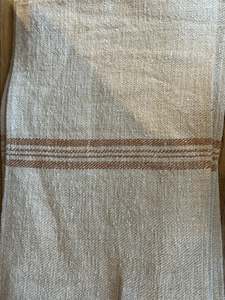 GRAIN-SACK PLACEMAT - TAN STRIPE & PATCHED | VSU