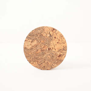 Natural OAK Cork Round Coasters Set of 4 | LIGA
