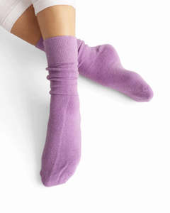 Possum Merino Socks - H Lilac Breeze | NOOAN
