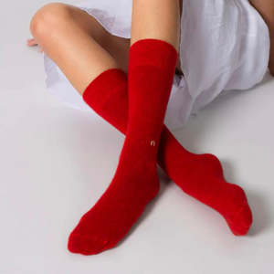 Possum Merino Socks - H Scarlet Red | NOOAN