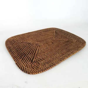 Kitchen: Walnut Rattan Placemat - Rect | REVOLOGY