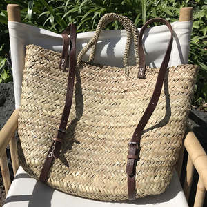 Bag And Baskets: French Backpack with leather straps | REVOLOGY