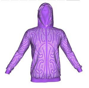 Fashion And Apparel: Puhoro Hoodie - Lilac / White