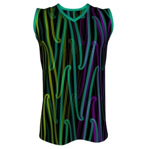Fashion And Apparel: Basketball Singlet - Puhoro Multi