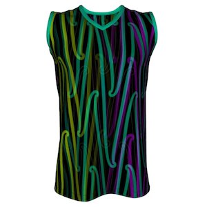 Fashion And Apparel: Basketball Singlet - Puhoro Multi
