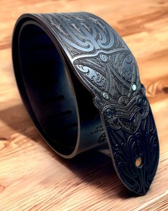 Leather: Moko Wheku Leather Guitar Strap
