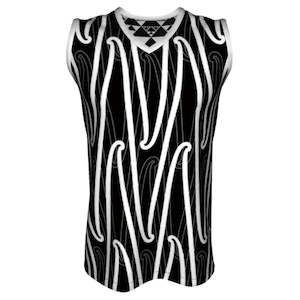 Fashion And Apparel: Basketball Singlet - Puhoro BW