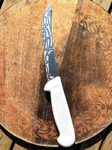 Etched Boning Knife