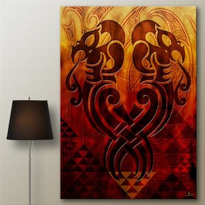 Bogo Canvas Prints: Arai te Uru me Niniwa Canvas Print