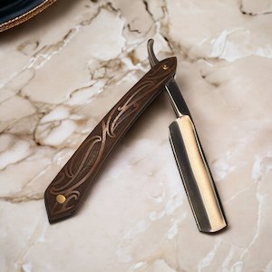 Clearout Collection: Cut Throat Razor - Moko Engraved