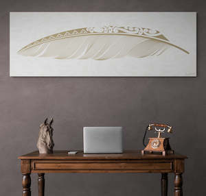 Canvas Art Prints: Raukura Canvas Print - Landscape - AIO