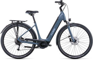 Cube Bikes: Cube Supreme Sport Hybrid One 400 Easy Entry eBike | Grey Blue 'N' Blue