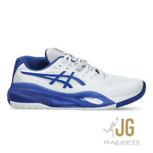 Asics: Asics Gel Resolution X Wide White/Dark Cobalt