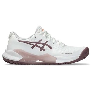 Asics Tennis Scoes: ASICS GEL-CHALLENGER 14 HARDCOURT Womens Tennis Shoe White/Dusty Mauve