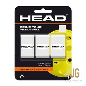 Head Prime Tour Pickleball Overgrip 3PK White