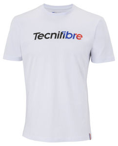 Tecnifibre 2023 Apparel: Tecnifibre Mens Cotton Tee White