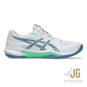 Asics Gel Tactic 13 Mens Squash Shoe White/Saba Blue