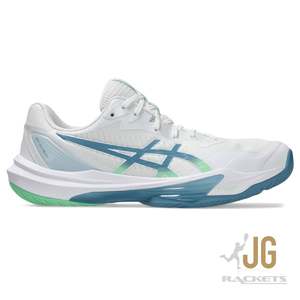 Asics Sky Elite FF3 Mens Indoor Shoe White/Saba Blue